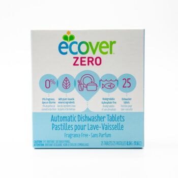ECOVER ZERO Automatic Dishwasher Tablets, 25 Tablets