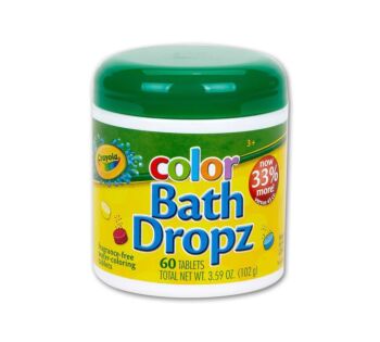 CRAYOLA Color Bath Dropz, 60 Tablets, 102g