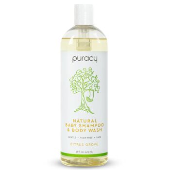 PURACY Natural Baby Shampoo & Body Wash, 16 oz