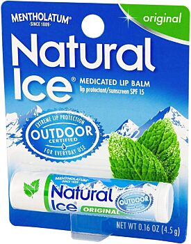 MENTHOLATUM Natural Ice Medicated Lip Balm SPF 15, 4.5g