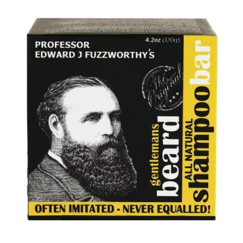 PROFESSOR EDWARD FUZZWORTHY'S Gentlemans Beard All Natural Shampoo Bar, 4.2 oz