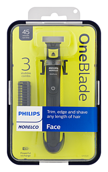 PHILIPS NORELCO One Blade Trimmer & Shaver for Face, QP2520
