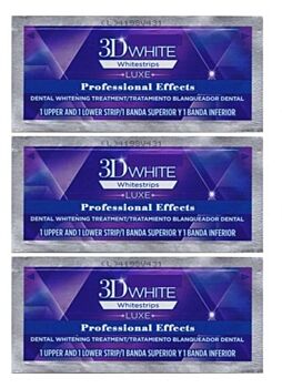 CREST 3D White Professional Effects Whitestrips Teeth Whitening Strips, 3 Treatments