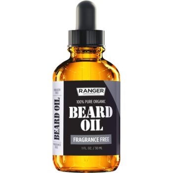 RANGER 100% Pure Organic Beard Oil Fragrance Free, 30ml